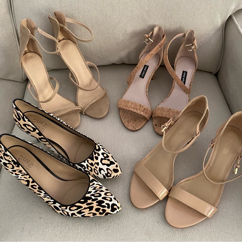 Leopard and Beige Heels Collection